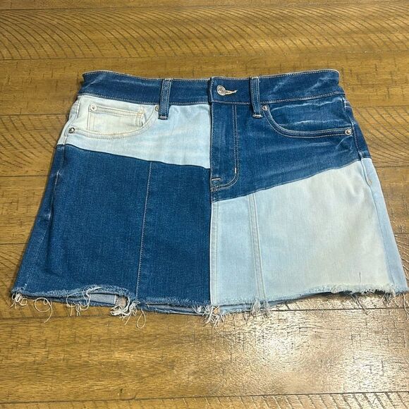 American Eagle High Rise Mini Skirt denim size 8 - Picture 1 of 9